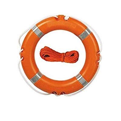 Salvagente Anulare Ø60cm Fornautica - Omologato RINA Con Cima Galleggiante 30m Arancione - Foto 9